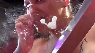 Perverted German cum swinger party with women next door
