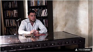 Seductive Sex Addict Charlotte Sins Tempts Horny Therapist Into Dominating Her Pussy