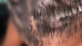 Slim Brownskin Big Lips Chick Sloppy Front Seat Car Head