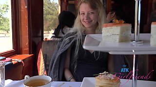 Small town, big dreams for 18-year-old blonde Riley Star in this steamy scene