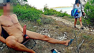 Meets a Pervy Girl on a Beach. During an Exhibitionist Day at the Sea I Find ...