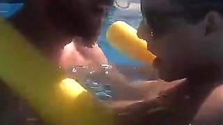 Pregnant Pool Sex Young MILF! Putting on a Show for the Neighbors