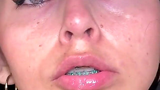 Playful Cowgirl Has Fun with a White Cock and Masturbates Until She Cums All Over