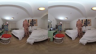 Cuckold Sugardaddy Watches Sugarbaby Double Pussy Penetrated