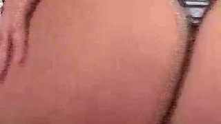 Dark haired teen gets cum in mouth in pov action