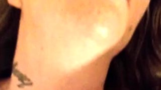 Wet and messy amateur blowjob and handjob
