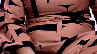 Woman massaging milk
