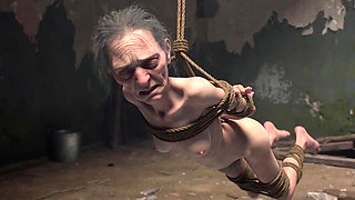 Elderly Granny Tied up - Terrified yet Craving Dick in Her Old Pussy