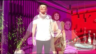 Social Worker MILF Gets Anal Gangbang & Cum Facial in Hotel - Italian Glasses Baddie