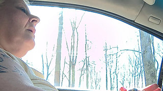 Masterbation in Car Driver Seat