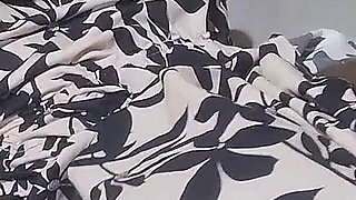 Secretly Looking at My Step Stepsister Reading for Exam in Her Bedroom Wearing Neither Pants nor Bra. Ony a Big Dress