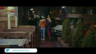 Dark haired Alyssa Reece & blonde Cherry Kiss dirty lesbo drool have fun spit in mouths Pussy Licking intense climaxes – benefit monkey