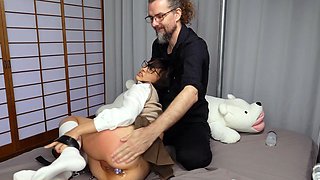 Japanese student has a crush on her English teacher -