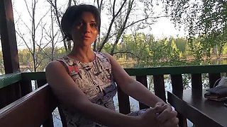 KristinaSlut Outdoor Flashing - Wet Pussy in Skirt Solo Public Nudity
