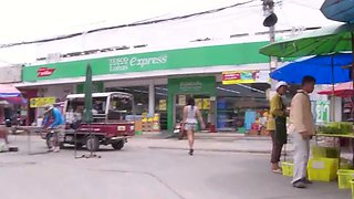 Picking up hairy pussy amateur Thai MILF