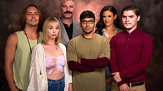 Hot compilation featuring the members of a step-family