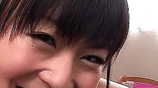 Skinny Japan teen sucks stepdad cock until he cums