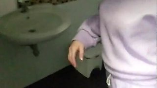 18 Year Old Blonde Teen Ashleysoy2 Gets Fucked Hard in Mall POV