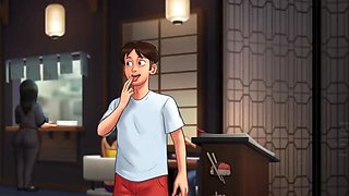 Summertime Saga Hentai: Busty Stepmom Fucked Hard by Big Dick After Date