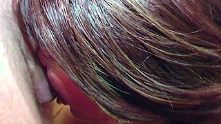 Big tit brunette MILF sucks and tit fucks a big cock