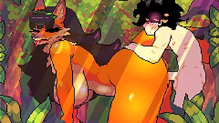 Pixel art, animation porn game, hairy