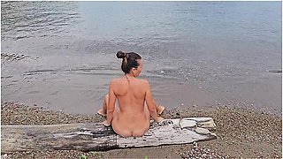 Voyeur Natural Nudist Girl On Wild Spectacular Beach # Close Up Pee On Nudist Beach