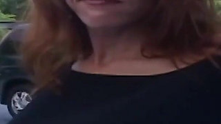 Public Flashing in Tampa with Huge Tit Robyn Foxx