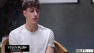 Naughty Milf Seduces Horny Stud In The Shower At The Spa - Lexi Luna And Parker Ambrose