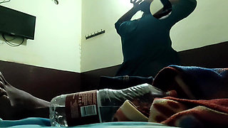 Desi Wife Affair with Neighbour Guy Having Fun No One at Home