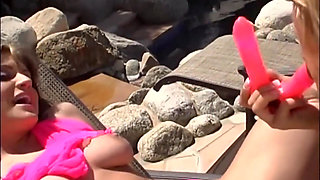 A Lesbian Playing with a Artificial Cock