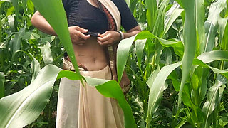 Indian Sister-in-Law Doggy Style Outdoor Fuck in Jungle Farm