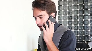 Sad milf screws worker when she learns about husband's affair-Silvia Saige