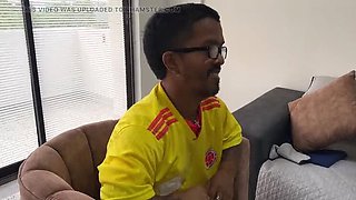 My Best Friend Cries While I Fuck His Wife After She Lost the Colombia Vs Portugal Bet