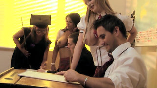 University on Fire Scene-2_college Orgy with Big Tits and Big Butts in Class