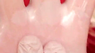 Asmr: Vinyl Nitrile Gloves (blogger in Latex Rubber Halloween Costume)