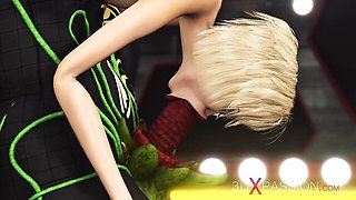 Blonde xxx with innocent Anubis from 3DXPassion