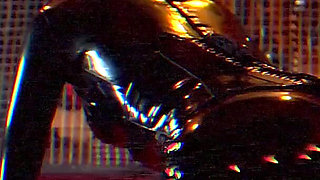 Gas Mask Slave Stretched Anal by Dominant MILF Strapon