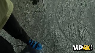 Vip4k. Funky Town got caught at a public skating rink and got screwed