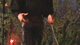 Bondage wax play candle dripping slaves