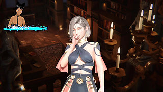 Rise of Eros Ch. 2 - the Royal Banquet - Having Some Kinky Fun in a Library and Being Loud