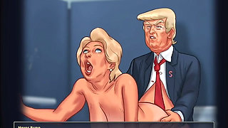 Receptionist got fucked by young boy in summertime saga roleplay