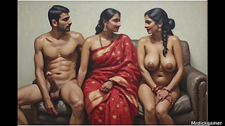 Desi aunty and uncle hotel room sex