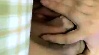 Amateur young teen solo masturbation on her livingroom