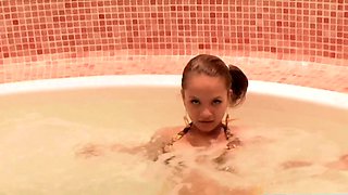 Teen Paris Milan Teasing in the Bath