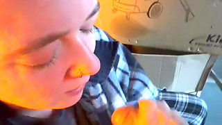 Garage sneak we almost got caught