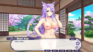 Kiara's wild My Ara Ara adventure episode with a neko girl
