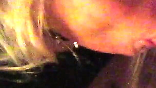 Blonde Orgasming with His Cock in Her Mouth