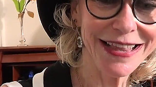 Auntjudys - Your Mature GILF Boss Dee Lite Sucks Your Cock at the Office