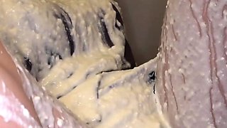 Busty Japanese babe toyed and creamed BDSM style