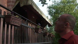 I Fuck My Busty Neighbor, First in the Garden and Then Inside the House